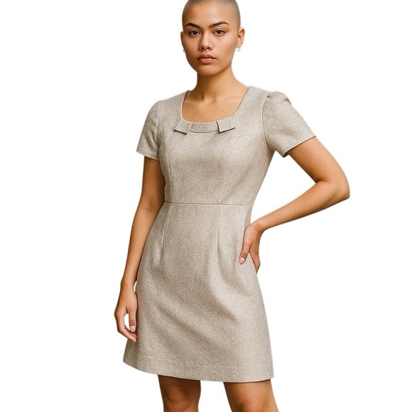 See By Chloe Dresses & Skirts - See By Chloe Silver Printed Short Sleeve A-Line Mini Dress Women’s 4